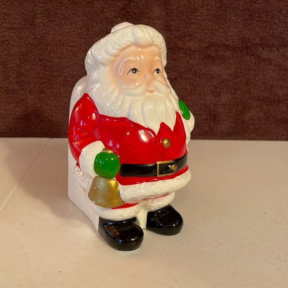 Lefton vintage China 1986 Hand-painted Santa napkin holder - Picture 2 of 12